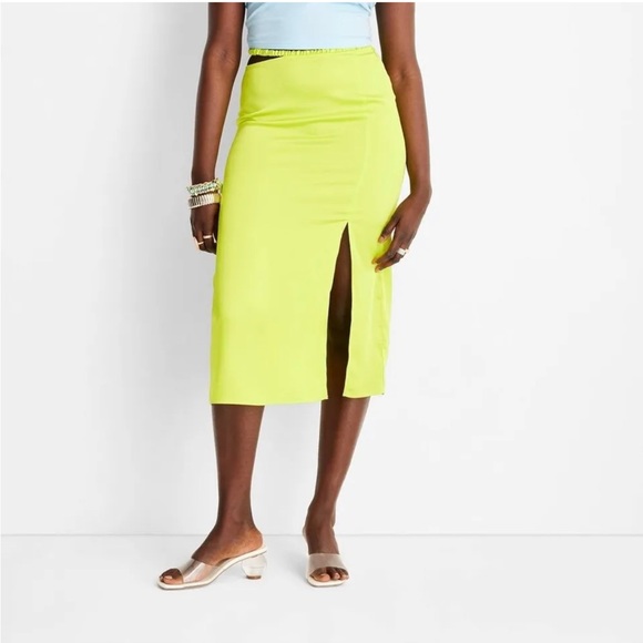 Future Collective Side Cut Out Midi Skirt - Future Collective with Alani Noelle - Picture 2 of 6